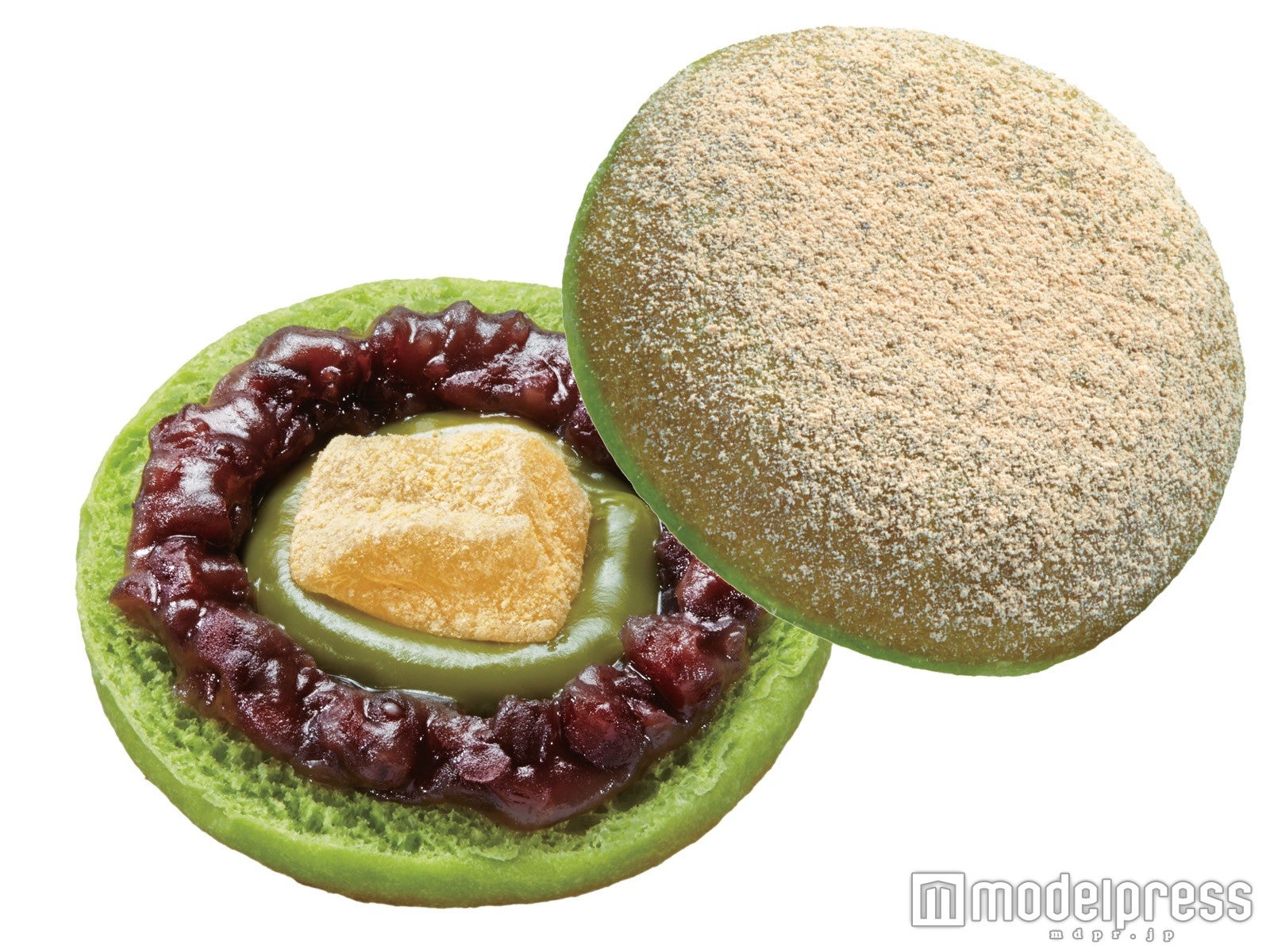 わらびもちサンド　あずき抹茶￥172（税込み）