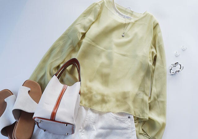 しまむら　シアートップス　デニム　コーデ