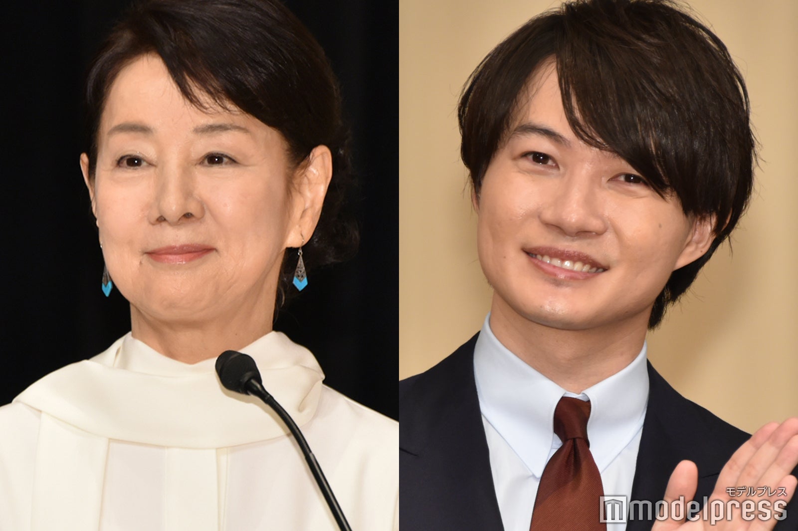 「第67回ブルーリボン賞」授賞式の司会を務めた吉永小百合、神木隆之介（C）モデルプレス