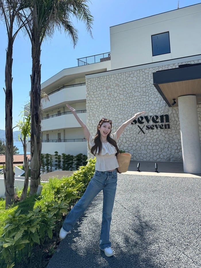 阿野いずみ「福岡・糸島、話題のリゾートホテルに泊まってSNS映え&グルメ旅」(提供写真)