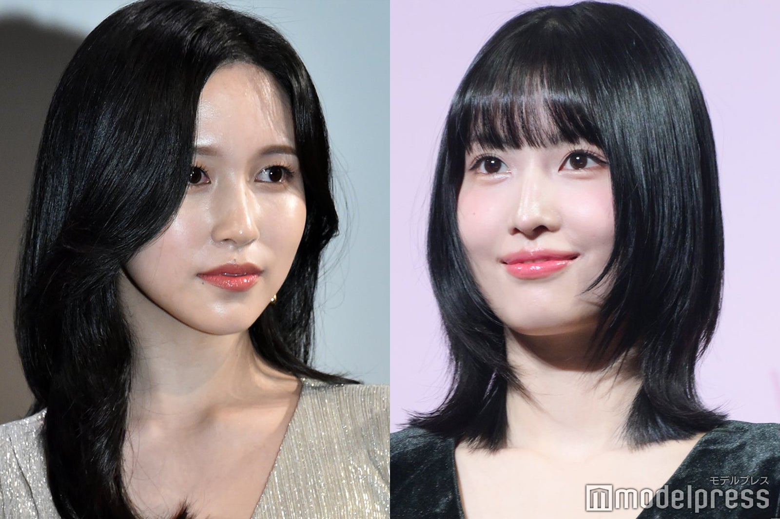 TWICEモモ＆ミナ、黒髪ロング＆お揃いミニスカ衣装のダンス動画公開「双子みたい」「そっくり」の声