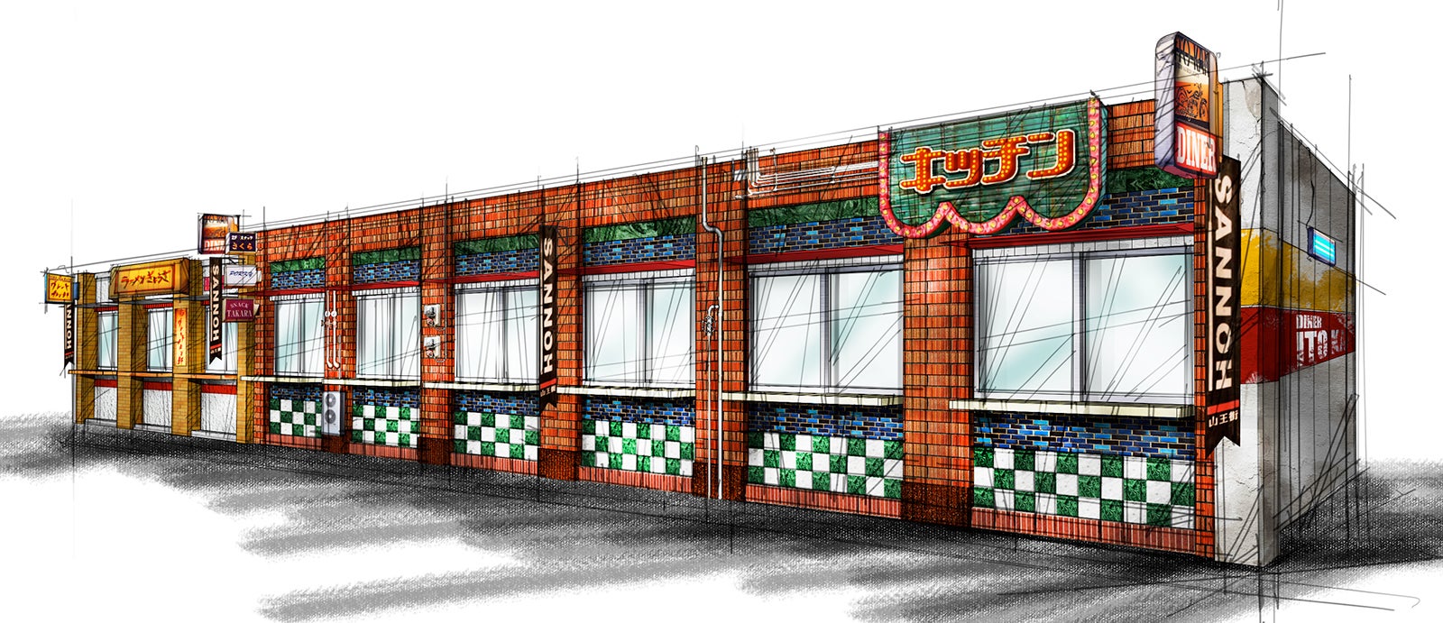 屋外レストラン（C）2017「HiGH＆LOW」製作委員会