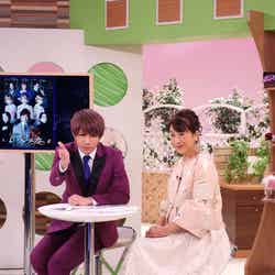 （左から）歌広場淳、関純子アナウンサー（画像提供：関西テレビ）