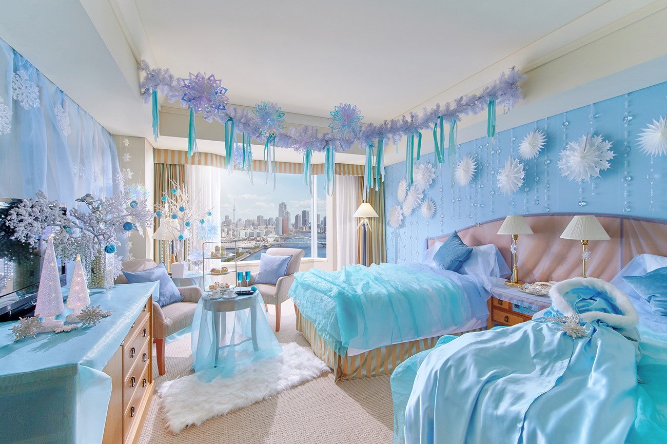 インターコンチネンタル東京ベイ、氷の国の世界観のロマンティックな特別ルーム