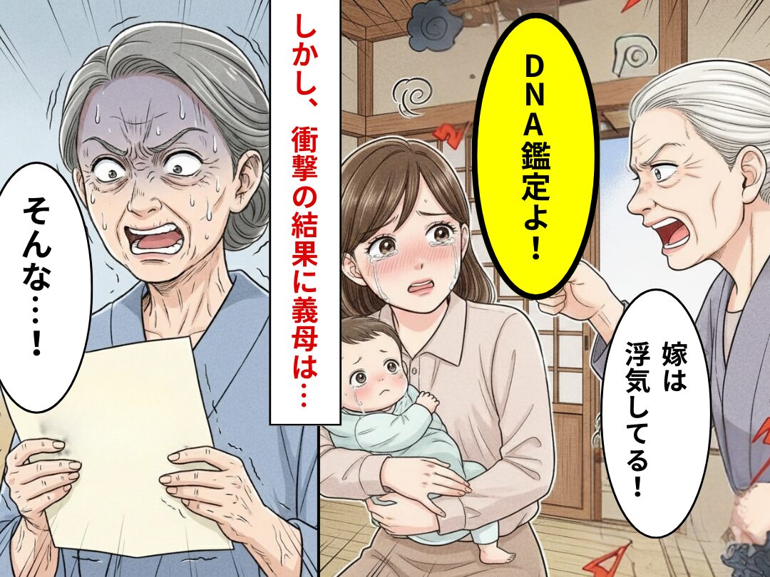 「嫁は浮気してる」私への当てつけで…義母が【DNA鑑定】を強行！しかし⇒“義母の方が”絶望するハメに！？