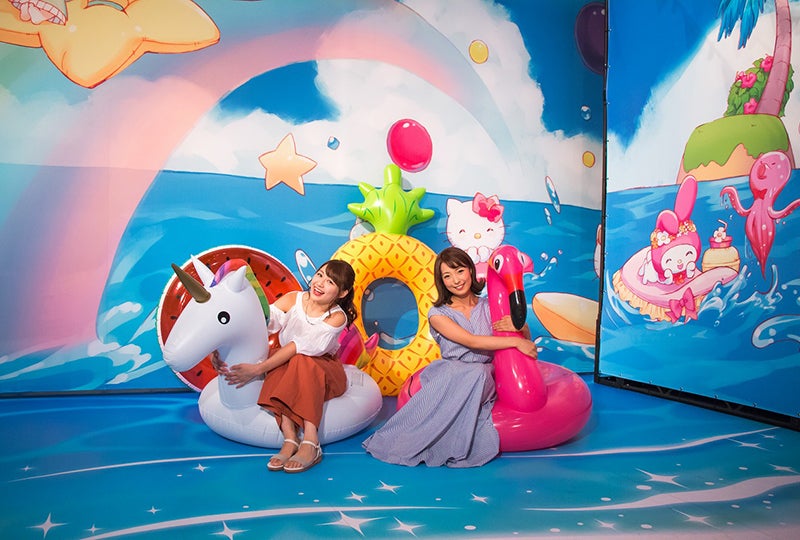 キュートなフォトスポット（C）1976，2009 SANRIO CO．，LTD．（C）1976，1988，1990，1996，1999，2001，2013，2019 SANRIO CO．，LTD．