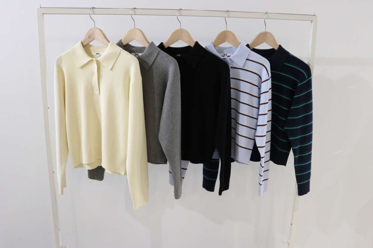 ユニクロ 春待ちニット ユニクロ 春待ちニット 襟付き