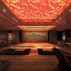 日本橋に劇場型レストラン「水戯庵」誕生、能や狂言を鑑賞しつつ寿司を堪能／画像提供：エイチアイディー・インターアクティカ