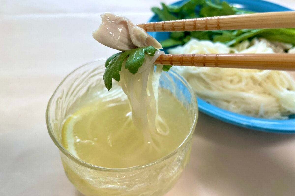 揖保乃糸公認　レモンつけそうめん