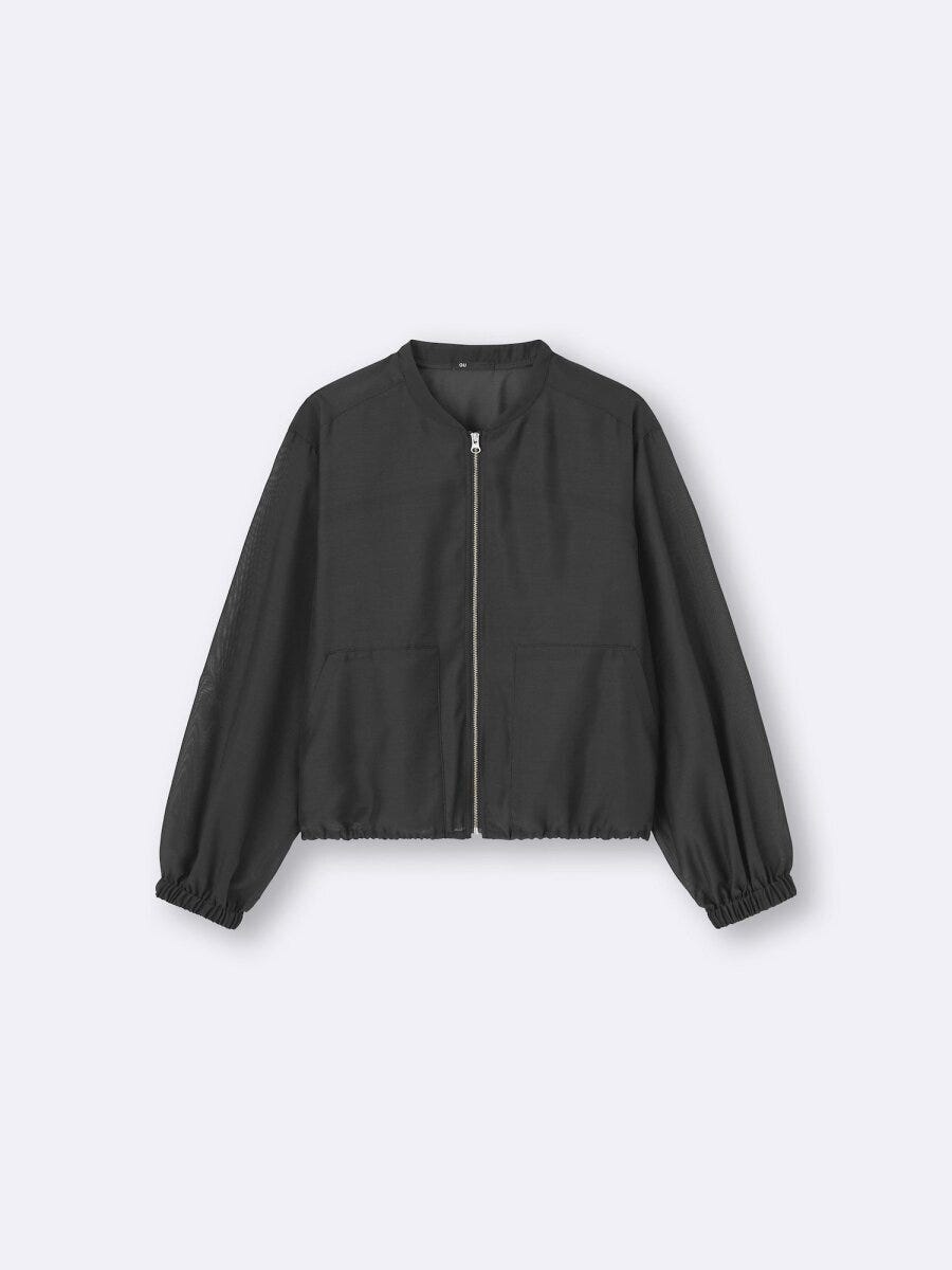 GUのシアーブルゾン