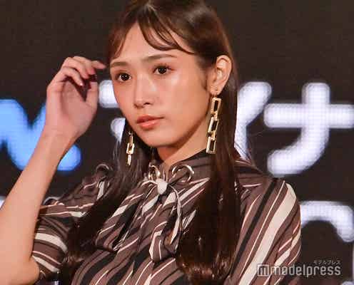 櫻坂46渡辺梨加、前髪分けスタイルでクールビューティーな魅力発揮<TGC2021A/W>