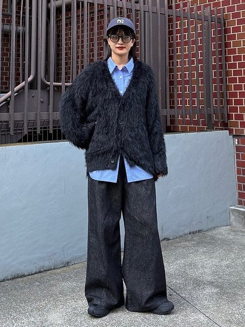 ニットカーディガン コーデ ニットカーディガンコーデ5