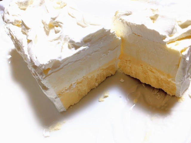 チーズケーキの断面