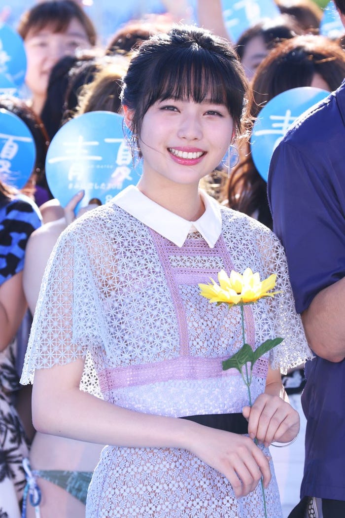 映画「青夏 きみに恋した30日」イベントより/秋田汐梨(提供写真)