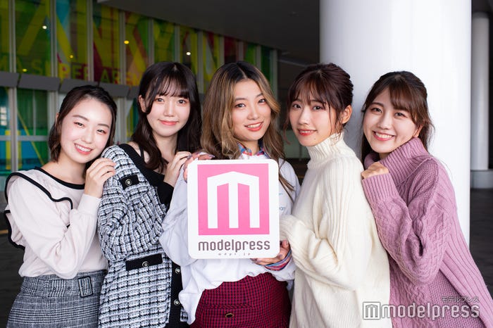 山本真緒さん、畠山紬さん、榎本葵さん、中山阿耶さん、原田菜月さん/「ミス千葉大2022」ファイナリスト(C)モデルプレス