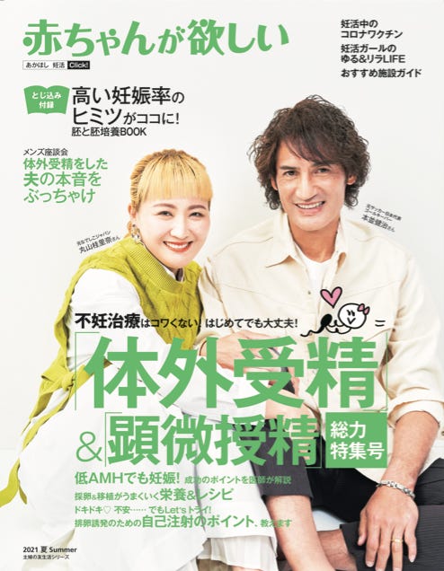 2021年夏号表紙/丸山桂里奈&本並健治(提供写真)