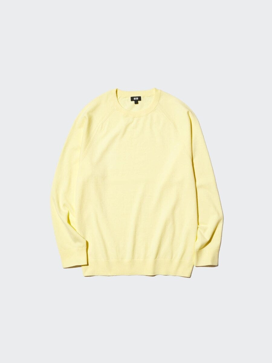 ウォッシャブルクルーネックセーター 2026春ユニクロ値下げウォッシャブルクルーネックセーター