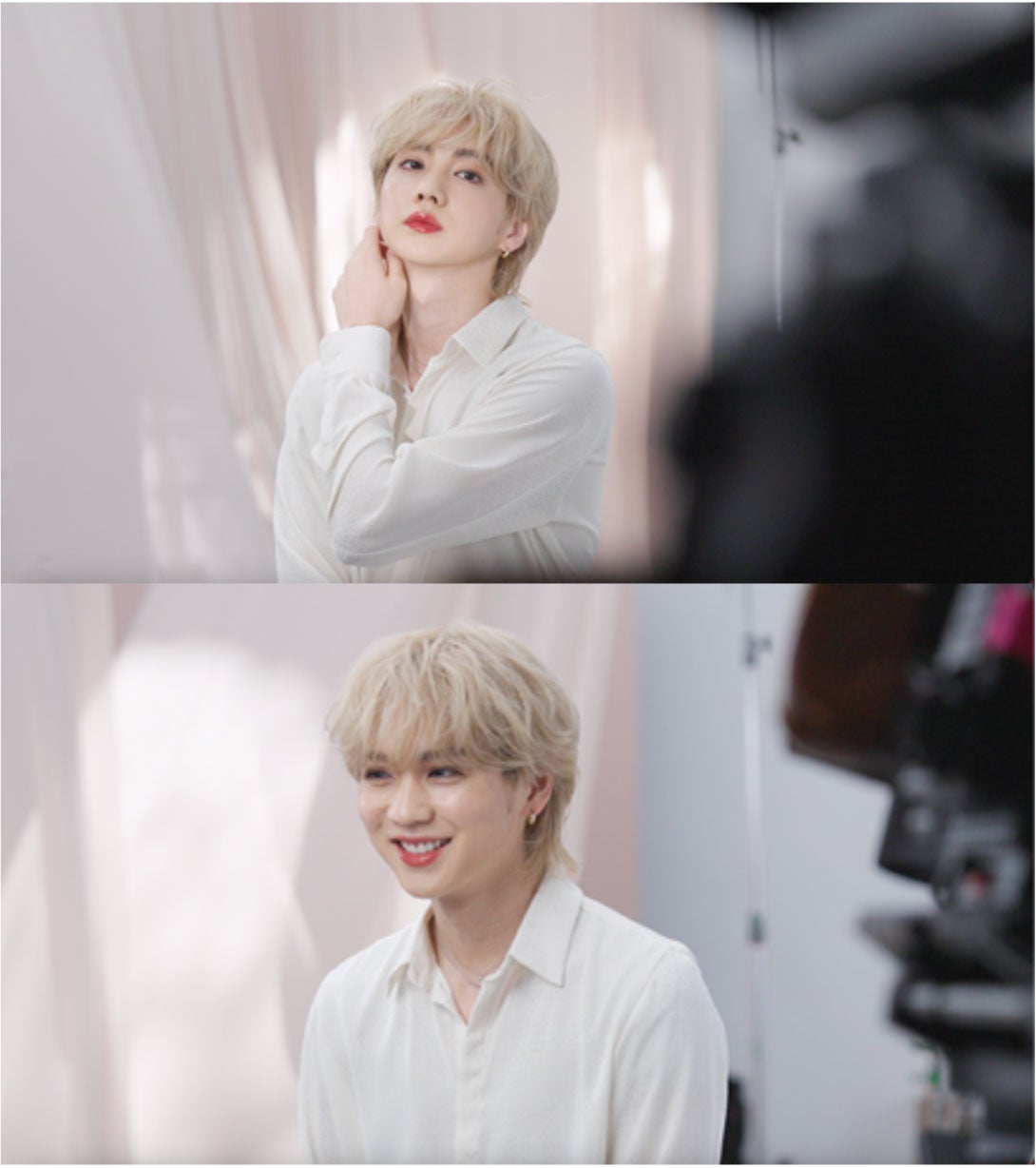 吉野北人／新WEBCM「ネンマクフェイク リキッド」篇メイキングより（提供写真）