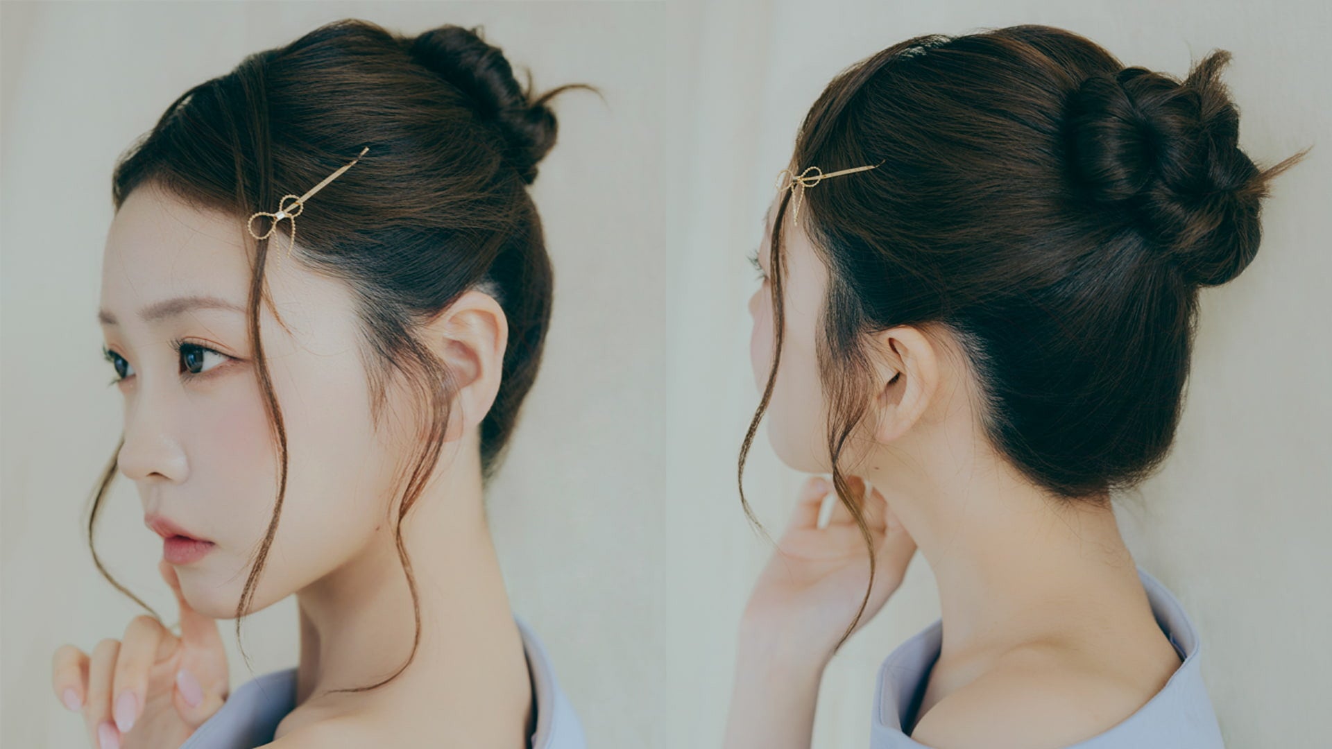 ヘアピンでお手軽にできる♡ 涼しげで崩れにくい【カーテンバング風】アレンジの作り方