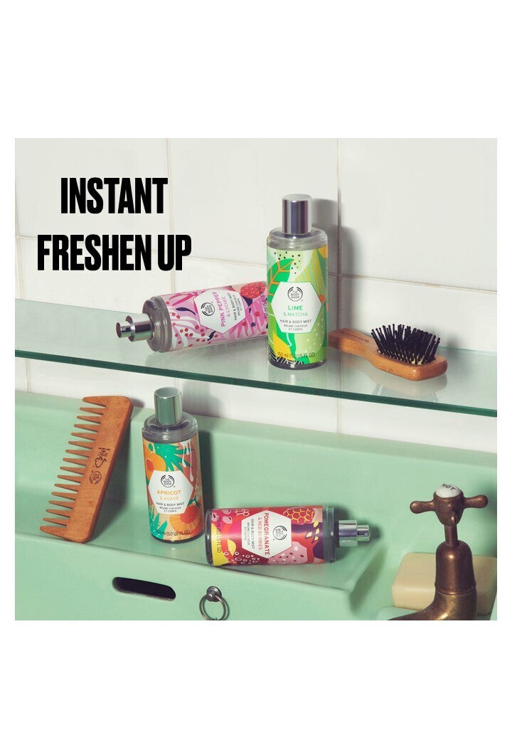 「THE BODY SHOP」新作フレグランススプレー「ヘア＆ボディミスト」イメージ画像（提供写真）