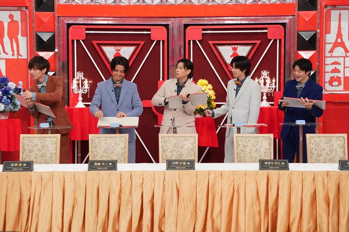 King & Prince(左から)永瀬廉、高橋海人、平野紫耀、神宮寺勇太、岸優太(C)日本テレビ
