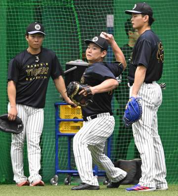 阪神・嶋村 再昇格へハンドボールトレ スローイングの矯正「体をちゃんと使わないと投げられない」
