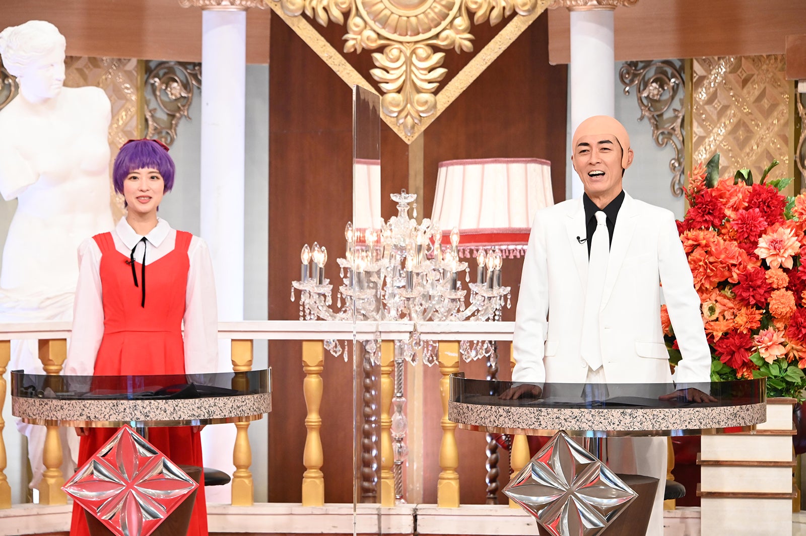 郡司恭子アナウンサー、矢部浩之（C）日本テレビ