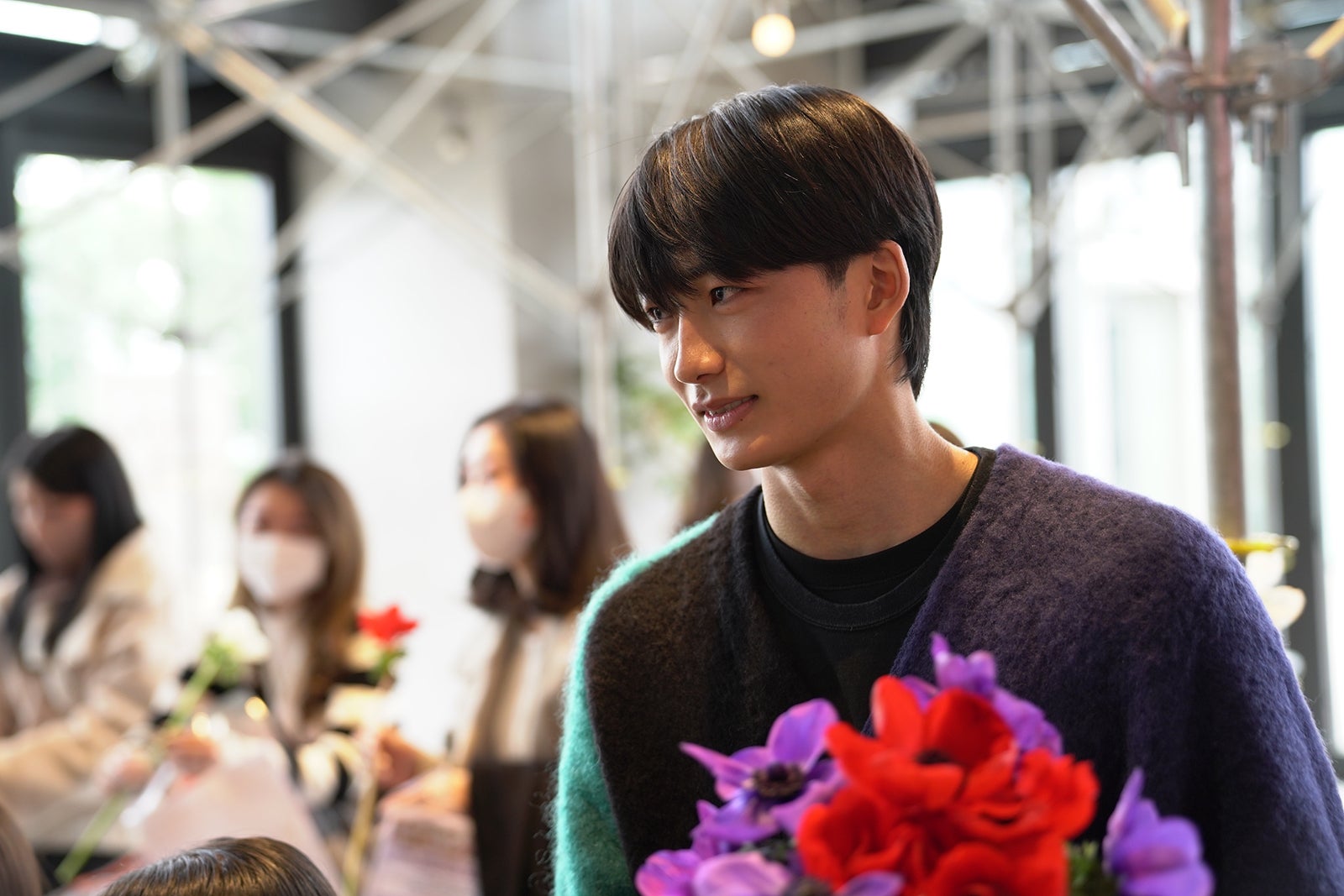 大久保琉唯「花束とオオカミちゃんには騙されない」第1話先行試写会（C）AbemaTV, Inc.