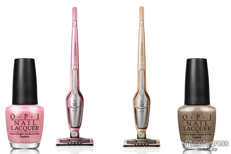 とにかくキレイな色味でインテリアにも映えるデザイン／エレクトロラックス「エルゴラピードO・P・Iエディション」プリンセス ルールズ！（ピンク）、アップ フロント＆パーソナル（ベージュ）