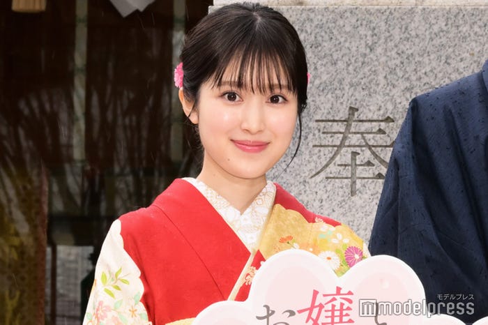 「お嬢と番犬くん」大ヒット祈願イベントに出席した福本莉子(C)モデルプレス