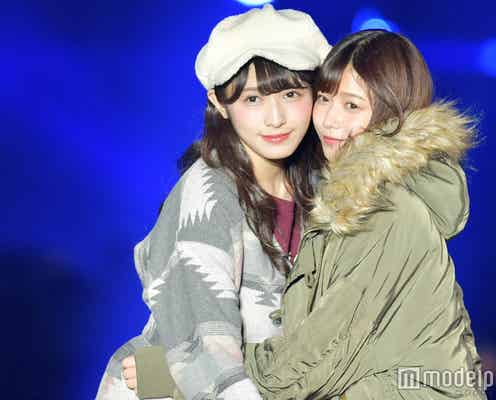 欅坂46渡辺梨加&渡邉理佐がギュッとハグ 手繋ぎ2ショットランウェイ再び<TGC北九州2017>