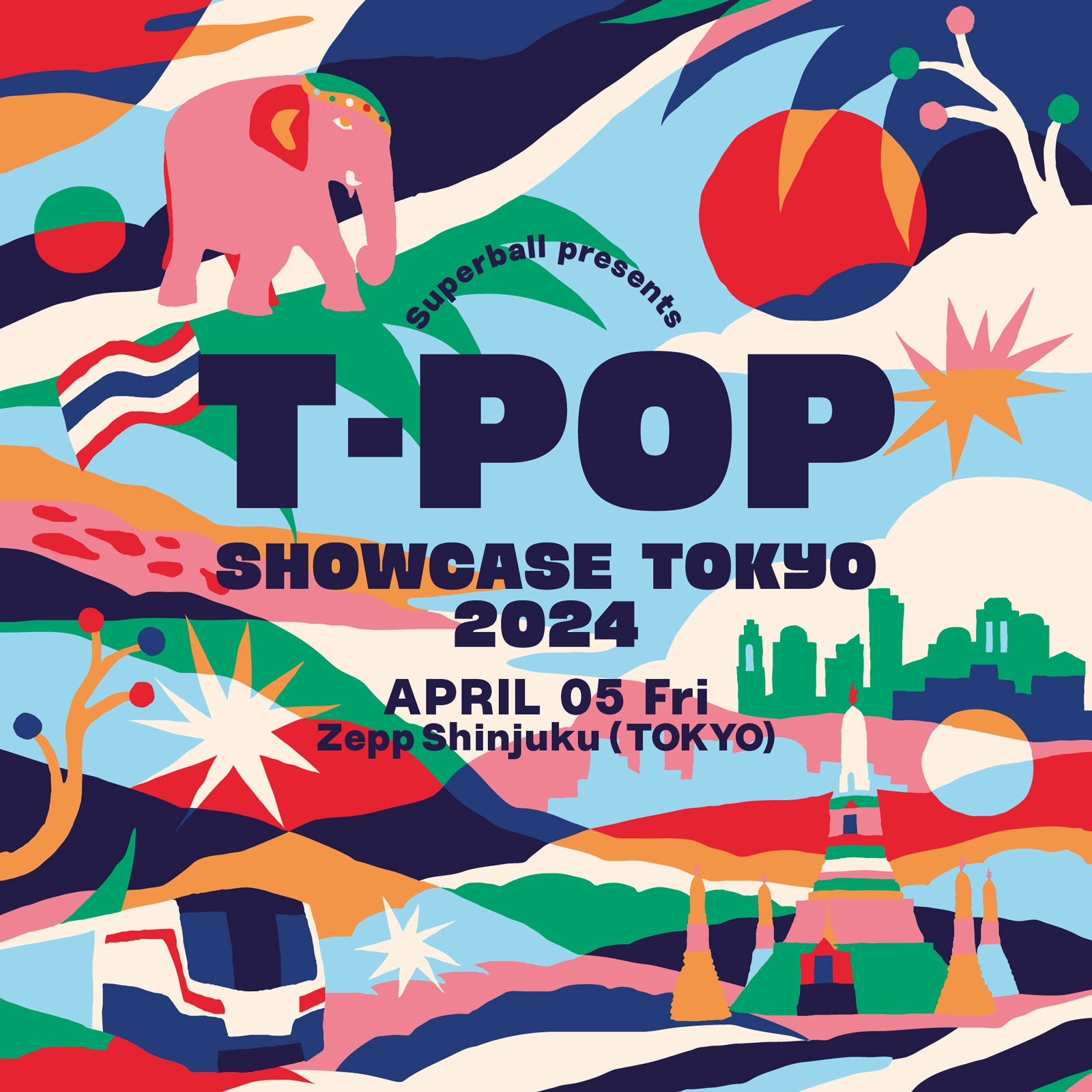 「Superball presents T-POP Showcase Tokyo 2024」キービジュアル（提供写真）