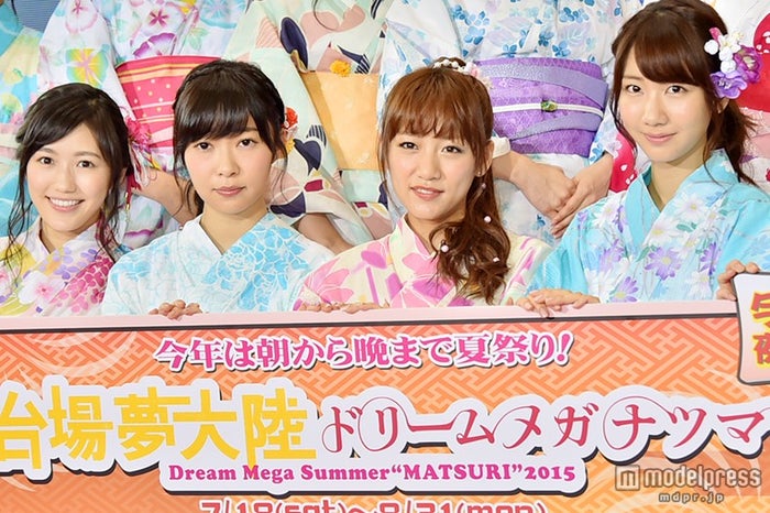 Akb48 フジ お台場夢大陸 イメージキャラクター就任 浴衣姿で魅せる モデルプレス