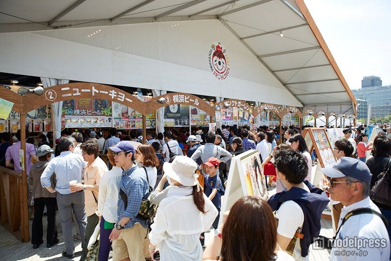 ビールカウンター、昨年の様子