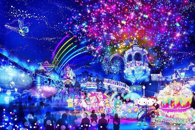 「ミラクルギフトパレード」イルミネーション演出イメージ（C）2015 SANRIO CO．，LTD．