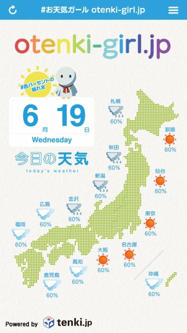 「天気の子」展オリジナル天気予報（C）2019「天気の子」製作委員会