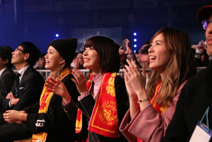 島田晴香、宮脇咲良、松井珠理奈(画像提供:テレビ朝日)