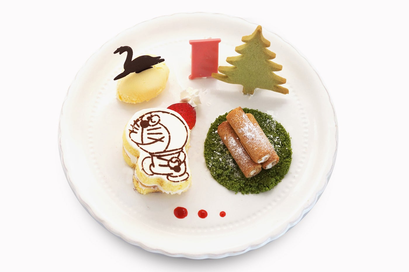 はらっぱプレートクリスマスバージョン～1,250円／画像提供：川崎市 藤子・F・不二雄ミュージアム
