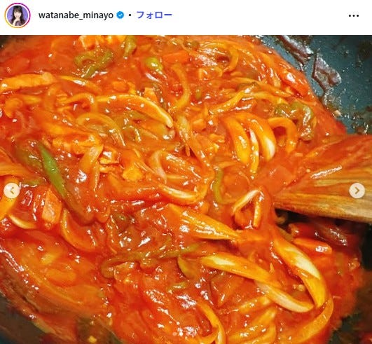 渡辺美奈代Instagramより