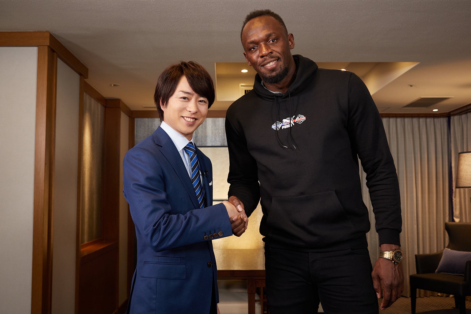 嵐・櫻井翔、紅白でウサイン・ボルトに直撃インタビュー