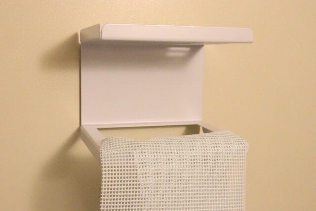 スタンダードプロダクツ マグネット浴室セットホルダー スタンダードプロダクツのマグネット浴室セットホルダーを設置した様子