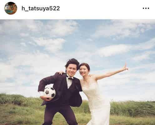 YouTuber華金カップル、ウエディングフォト公開 りこは美背中大胆披露「理想の夫婦」「相変わらず美男美女」の声