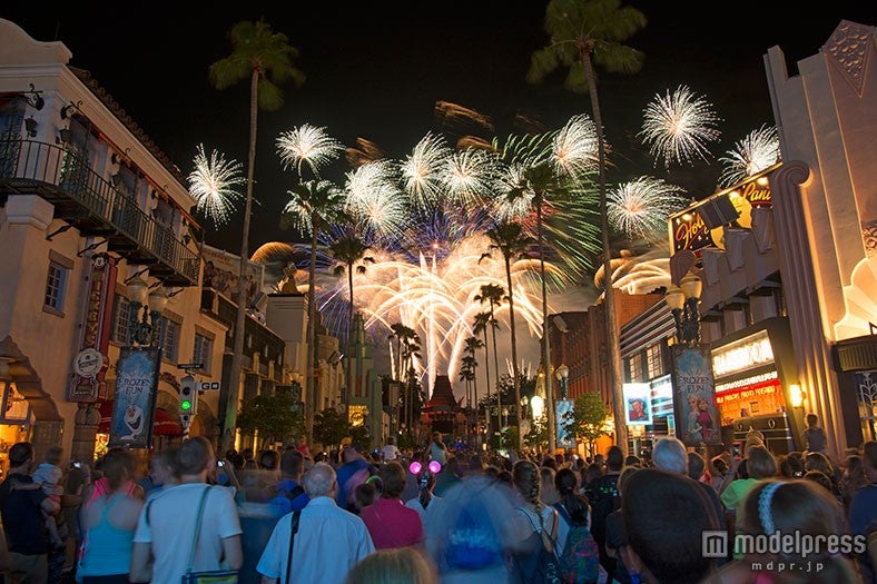 ディズニー・ハリウッド・スタジオ、花火「フローズン」