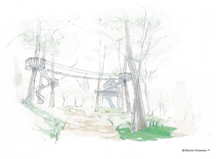 アスレチック「ヘムレンさんの遊園地」（C）Moomin Characters TM