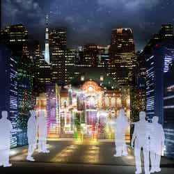 東京駅マッピングが甦る!渋谷で“都市”のアート展「TOKYO ART CITY by NAKED」開催/画像提供:ネイキッド