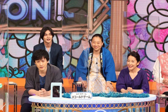 (上段左から)結木滉星、いとうあさこ(下段左から)中村俊介、羽田美智子 (C)フジテレビ