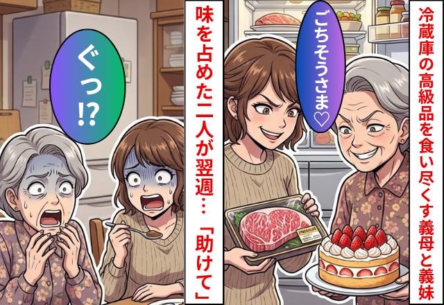 冷蔵庫の”高級和牛”を食い尽くした義母と義妹！翌週⇒味を占めた2人が冷蔵庫を開けた結果…「助けて」