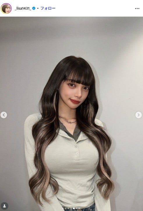 渡辺リサInstagramより