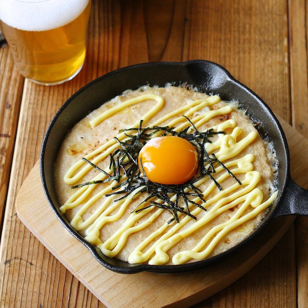 シャキとろ食感。長芋のとろとろ焼き
