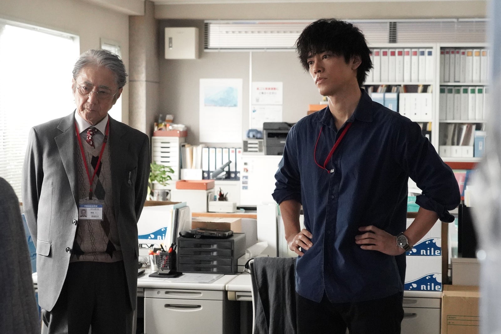 市村正親、桐谷健太「院内警察」第6話より（C）フジテレビ／共同テレビ
